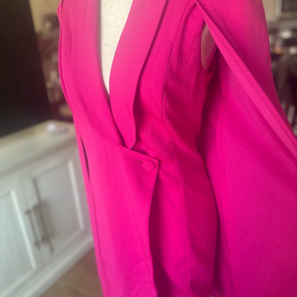 Katie May Fuchsia Cape Mini Dress - Picture 9 of 10